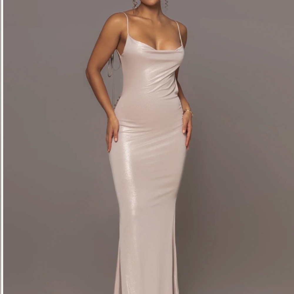 Heart of gold - Champagne Max Dress